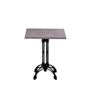 Italian base table, grey marble effect top