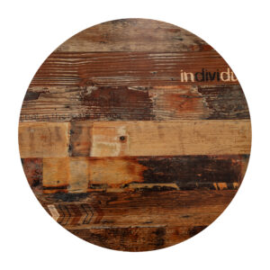 Rustic Style Laminate Table Top, 700mm Round